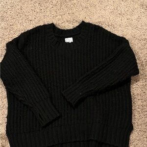 Aerie Black Crew Neck Sweater